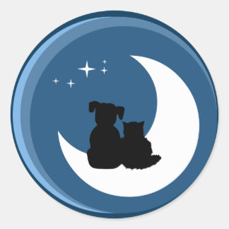 Rond Chat et chien Best Friends sticker