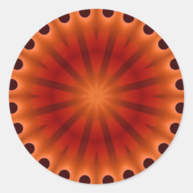 Rond Chauffage de l'énergie Mandala #41 Sticker (Devant)
