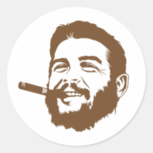 Rond Che Guevara avec Sticker Portrait Cigar