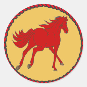Rond Cheval Western Sticker