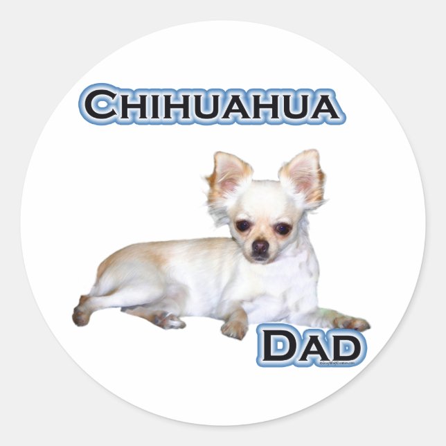 Rond Chihuahua Dad 4 - Sticker (Devant)