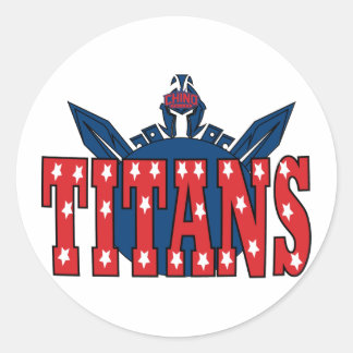 Rond Chino Valley Titans Clear Sticker