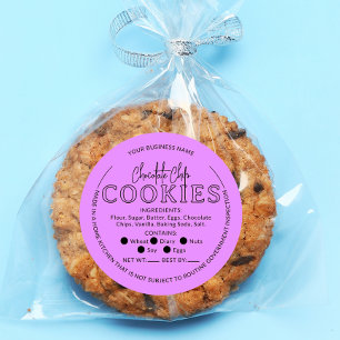 Rond Chocolat rose Cookies Cottage Law Sticker