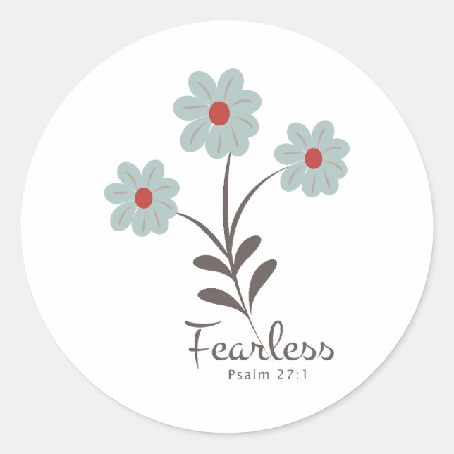 Rond Chrétien Bible Verse Classic Round Sticker (Devant)
