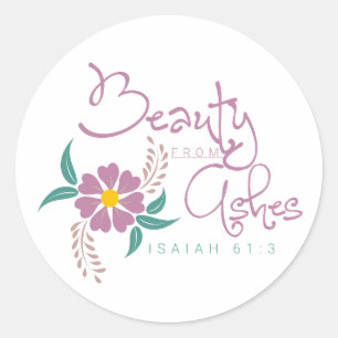 Rond Chrétien Bible Verse Classic Round Sticker