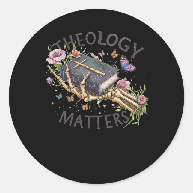 Rond Christian Theology S Sticker (Devant)