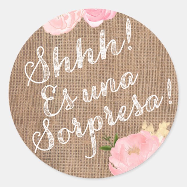 Rond Chut ! Es una Sorpresa ! sticker surprise en españ (Devant)