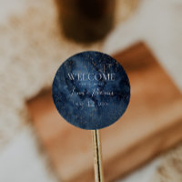 Ciel nocturne céleste | Sticker de bienvenue pour 