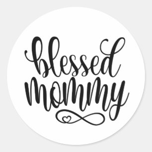 Rond Citation de la Fête des mères bénies Sticker