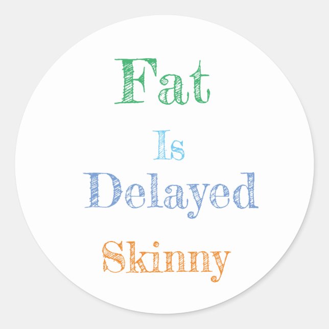 Rond Citation du jour Sticker (Devant)