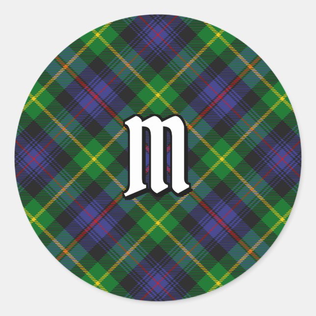Rond Clan Farquharson Tartan Classic Round Sticker (Devant)