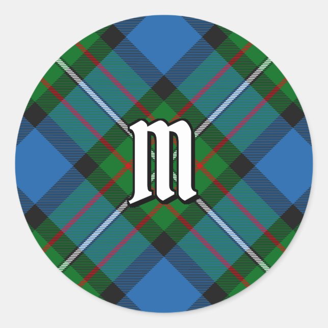 Rond Clan Ferguson Tartan Classic Round Sticker (Devant)