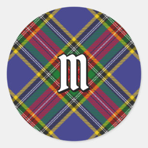 Rond Clan MacBeth Tartan Classic Round Sticker