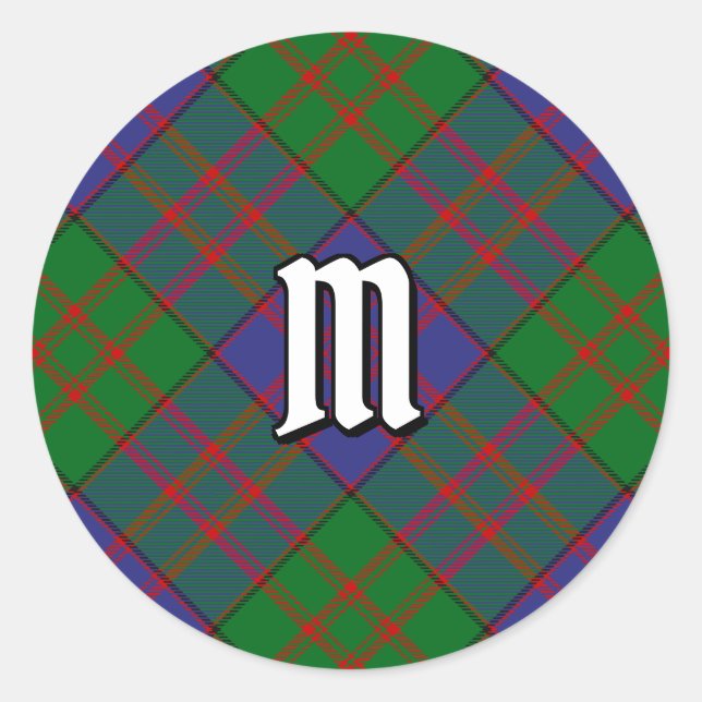Rond Clan MacDonald Tartan Classic Round Sticker (Devant)