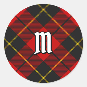 Rond Clan Wallace Tartan Classic Round Sticker