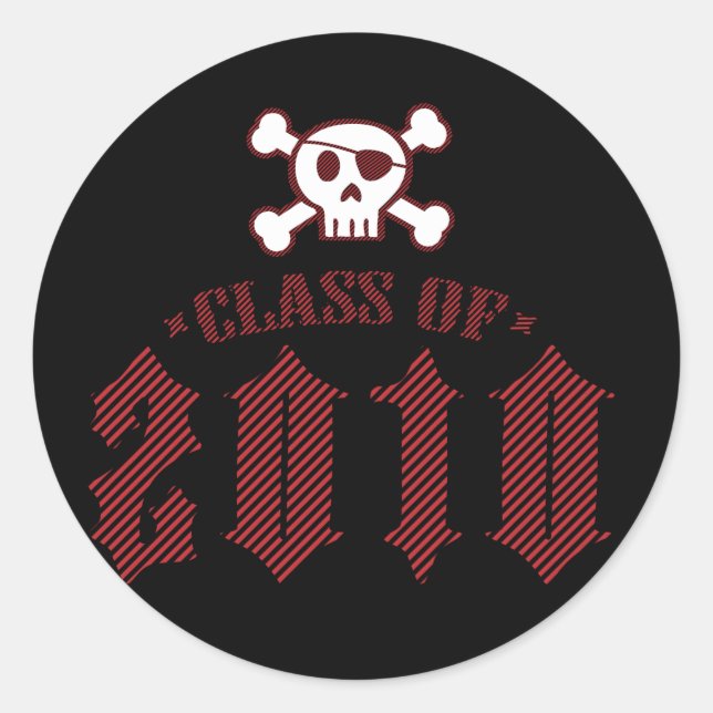 Rond Classe de Sticker Pirate 2010-Punky (Devant)