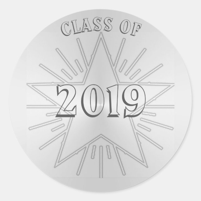 Rond Classe de Sticker Silver Star 2019 par Janz (Devant)