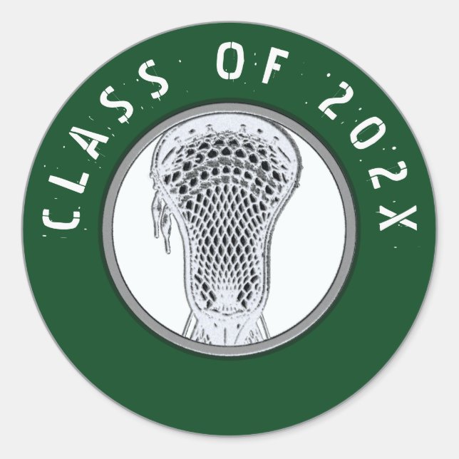 Rond Classe Lacrosse Team de Sticker Classic Round 2025 (Devant)