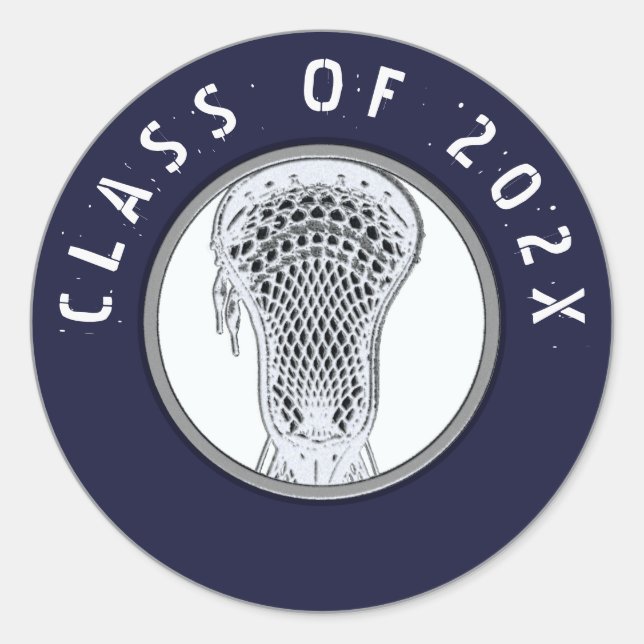 Rond Classe Lacrosse Team de Sticker Classic Round 2025 (Devant)