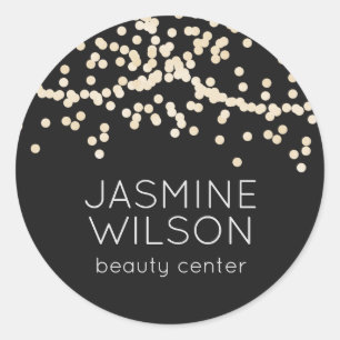 Rond Classique Confetti   Sticker personnalisé minimali