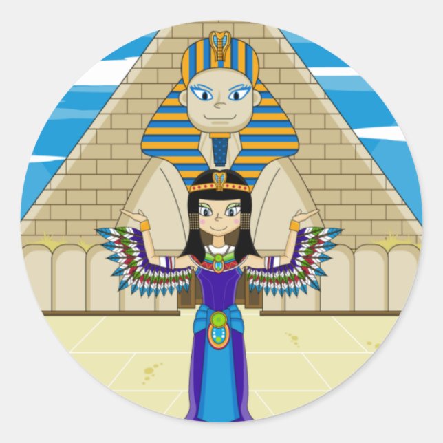 Rond Cléopâtre au Sticker du Grand Sphinx (Devant)