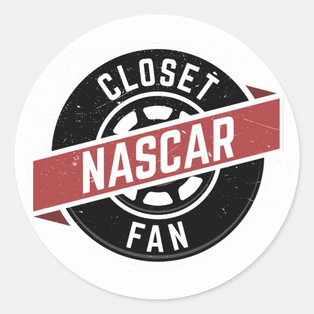 Rond ClosetNASCARFan Sticker (Devant)