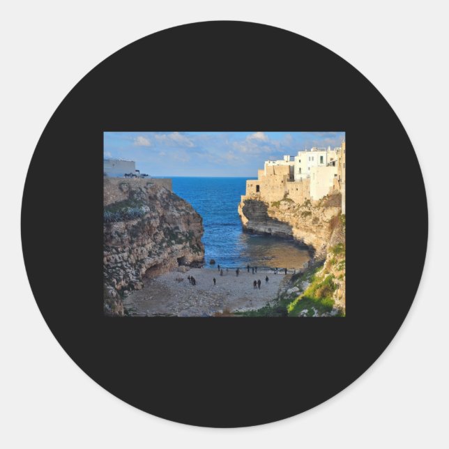 Rond Coastal Town Monopoli Sticker  (Devant)