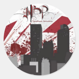 Rond CoeurBeats Productions Sticker Skyline