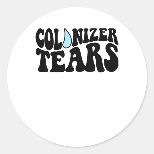 Rond Colizer Larmes Sticker De Police De Bulle Et Merch (Devant)