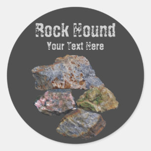 Rond Collecteurs de minéraux de Hound Rock Sticker drôl