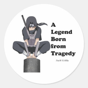 Rond Collection Sticker avec designs Itachi