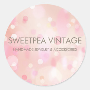 Rond Coloré Pastel Lights Bokeh Custom Sticker I