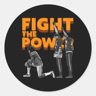 Rond Combattre le sticker Power Black Power Salute