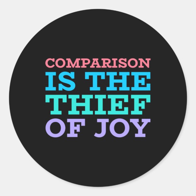 Rond Comparaison Est Le Voleur De Joy Sticker (Devant)