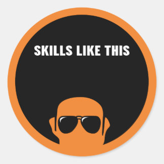 Rond Compétences Comme Ce Sticker De Titre