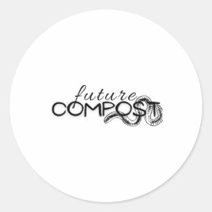 Rond Compost Futur Avec Sticker Worm (sombre)