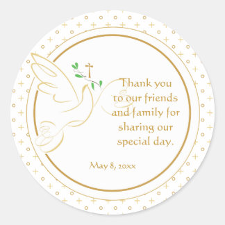 Rond Confirmations | Sticker Faveur Baptême