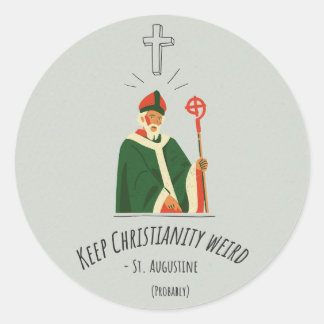 Rond Conserver christianisme Sticker bizarre