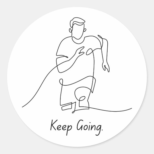 Rond Continuer - Sticker d'encouragement (Devant)