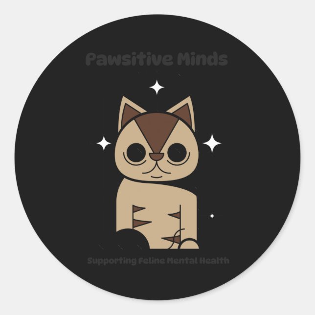 Rond Copie De Meow Wellness S Sticker (Devant)