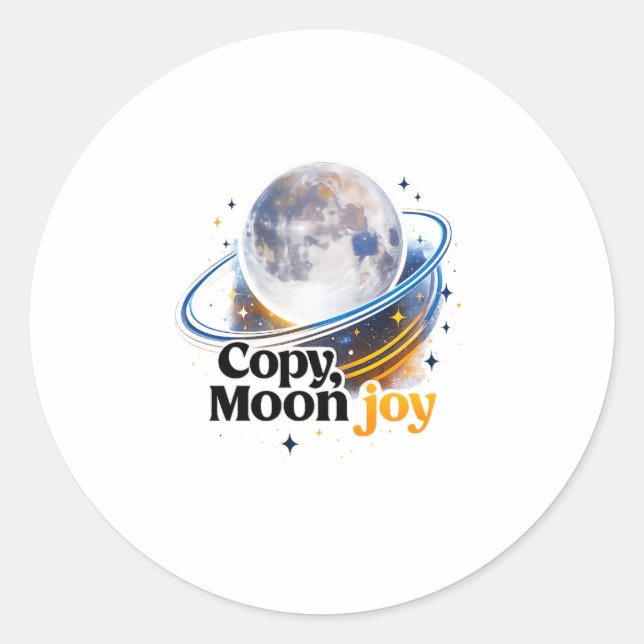Rond Copy Moon Joy Celestial Planet Graphic STICKER (Devant)