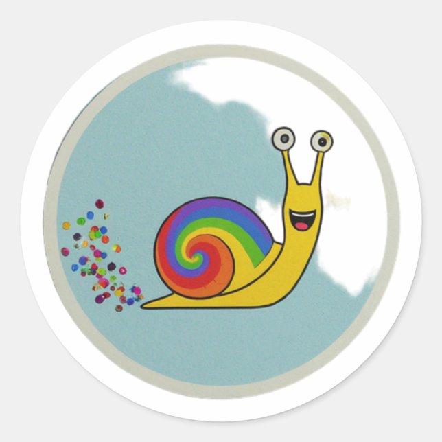 Rond Coque, oui ! Prenez-Le Sticker Lent (Devant)