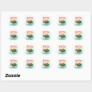 Rond Coque, oui ! Sticker d'été 🐢 tortue tropicale