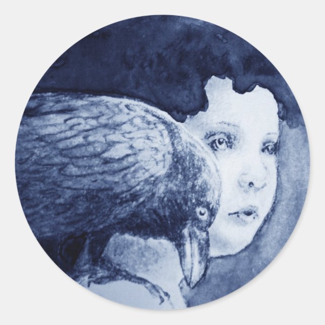 Rond Corbeau Sur Mon Épaule Sticker (Devant)