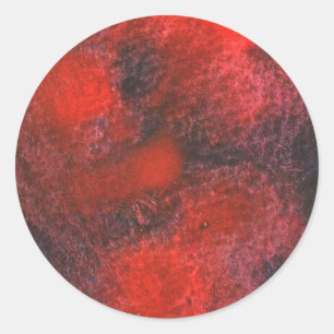 Rond "Cosmos Red" Résumé Sticker Design