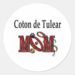 Rond Coton De Tulear Maman Sticker