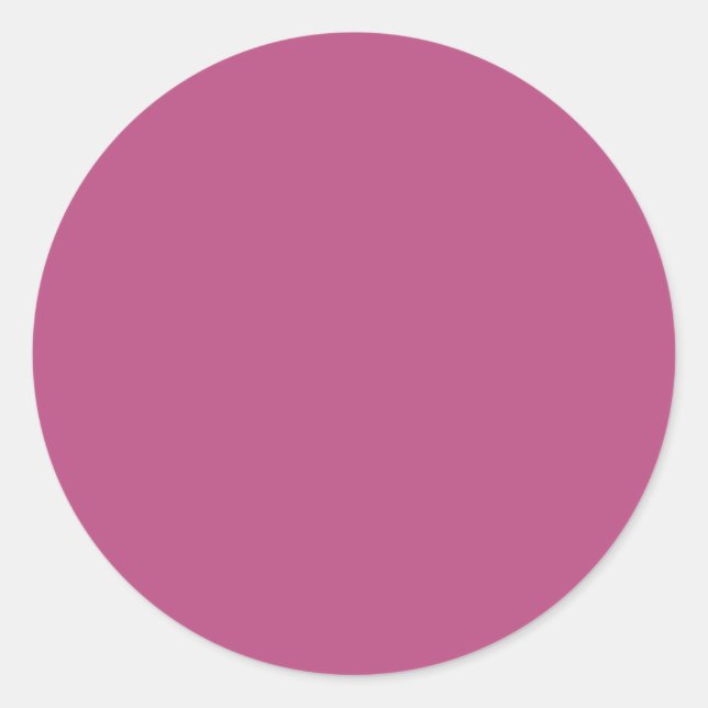 Rond Couleur de tendance - Sticker en Berry violet rose (Devant)