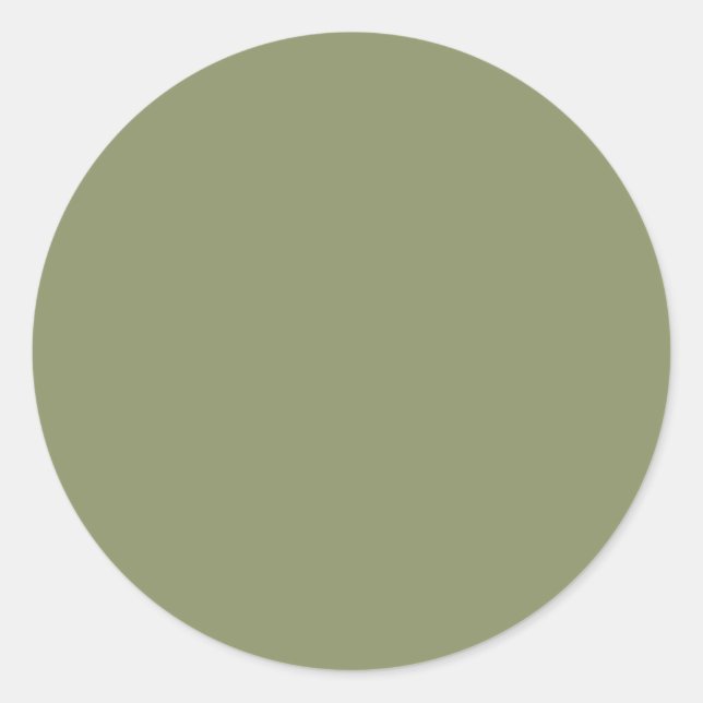 Rond Couleur de tendance - Sticker vert roseau (Devant)