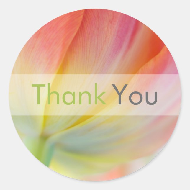 Rond Couleurs de la Tulipe de printemps ・ Sticker de Me (Devant)