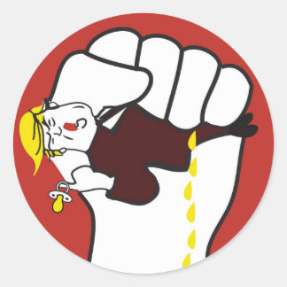 ROND COUPEZ-LE À TRUMP STICKER